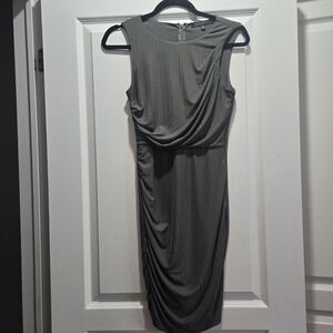 Dynamite Olive Green Sleeveless Midi Dress